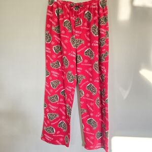 National Lampoon Christmas Vacation Griswold Family Red Fleece PJ Pants XXL.E47‎